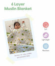 Strawberry Print 100% Soft Cotton Muslin Blanket (Pack of 1) - Funny Bones Clothings
