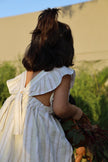 Striped Pure Linen Dress - Funny Bones Clothings
