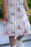 Sultan Tapestary Printed Pure Linen Blazer Dress - Funny Bones Clothings