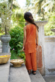 Terra Bloom Girls Pure Silk Kurti Palazzo Set - Funny Bones Clothings