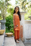 Terra Bloom Girls Pure Silk Kurti Palazzo Set - Funny Bones Clothings