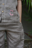 The Acorn Alphabet Edit Handwork Premium Linen Coord Set - Funny Bones Clothings