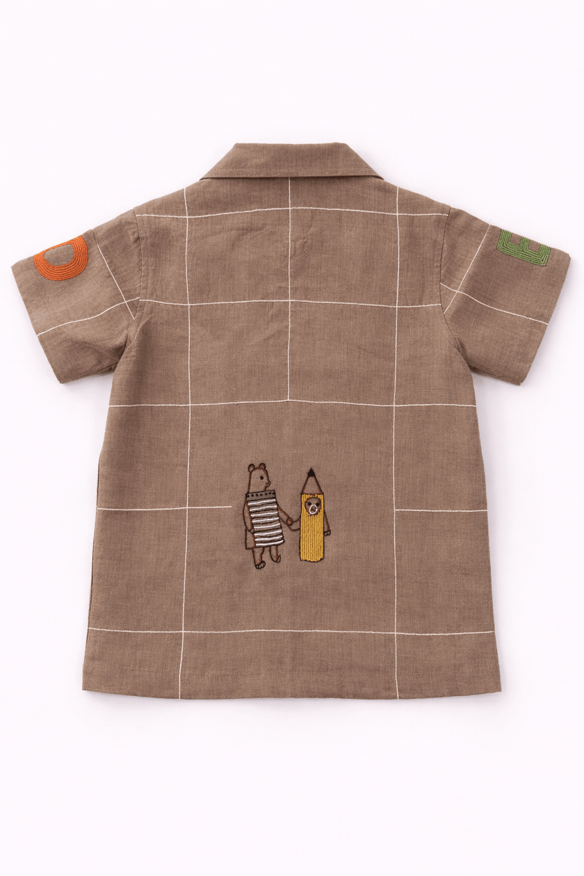 The Acorn Alphabet Edit Handwork Premium Linen Coord Set - Funny Bones Clothings