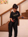 The Bear and The Bear Embriodered Pure Tencel T Shirt and Joggers Coord Sets - Funny Bones Clothings