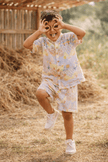The Dreamy Sea Life Print Premium Linen Coord Set - Funny Bones Clothings