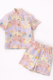 The Dreamy Sea Life Print Premium Linen Coord Set - Funny Bones Clothings