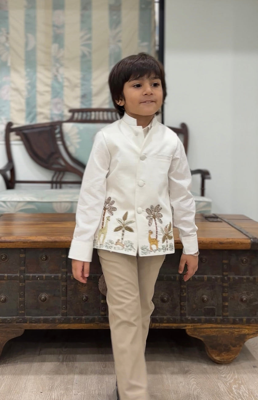 The Eden Hand worked Koti , Shirt and Trouser Set - Funny Bones Clothings