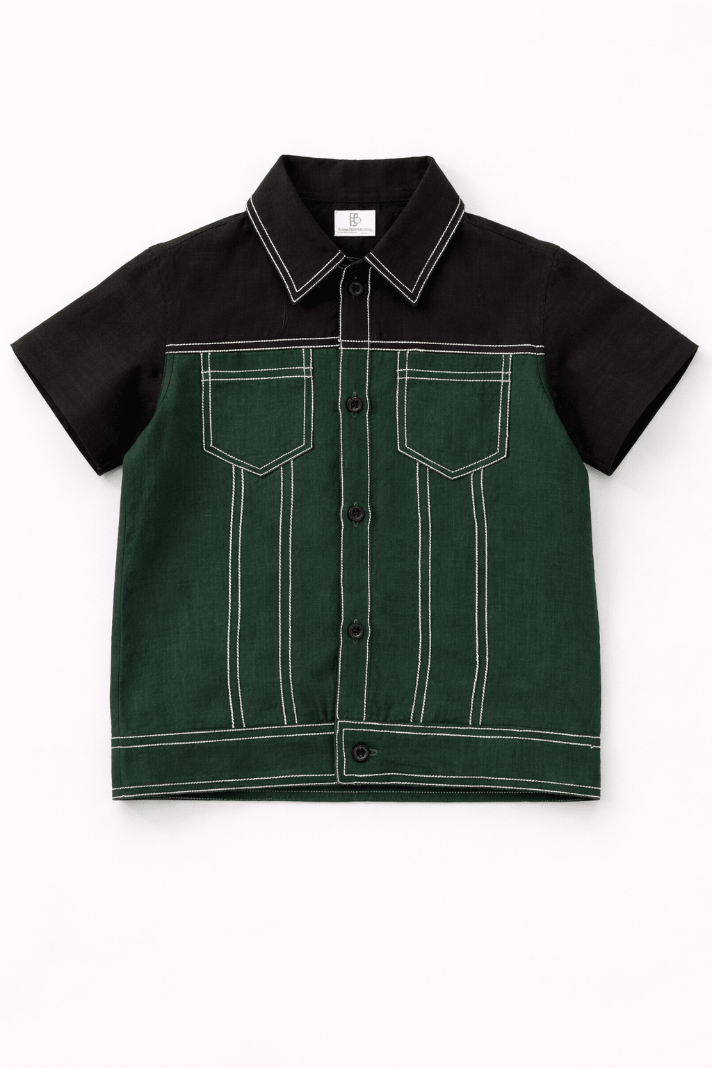 The Emerald Shadow Premium Linen Coord Set - Funny Bones Clothings