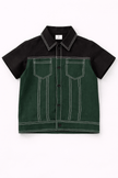The Emerald Shadow Premium Linen Coord Set - Funny Bones Clothings