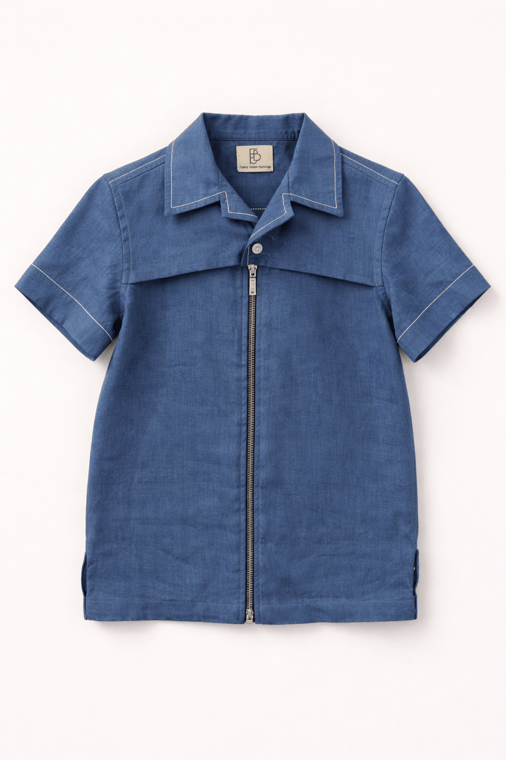 The Indigo Wave Solid Premium Linen Coord Set - Funny Bones Clothings