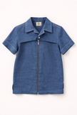 The Indigo Wave Solid Premium Linen Coord Set - Funny Bones Clothings