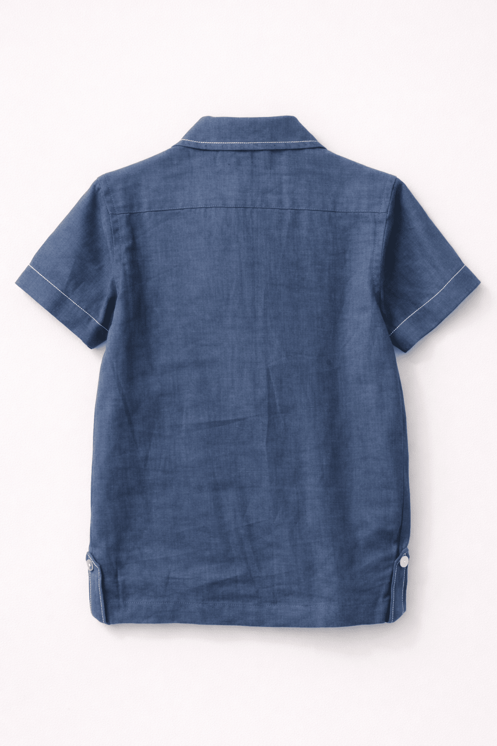 The Indigo Wave Solid Premium Linen Coord Set - Funny Bones Clothings