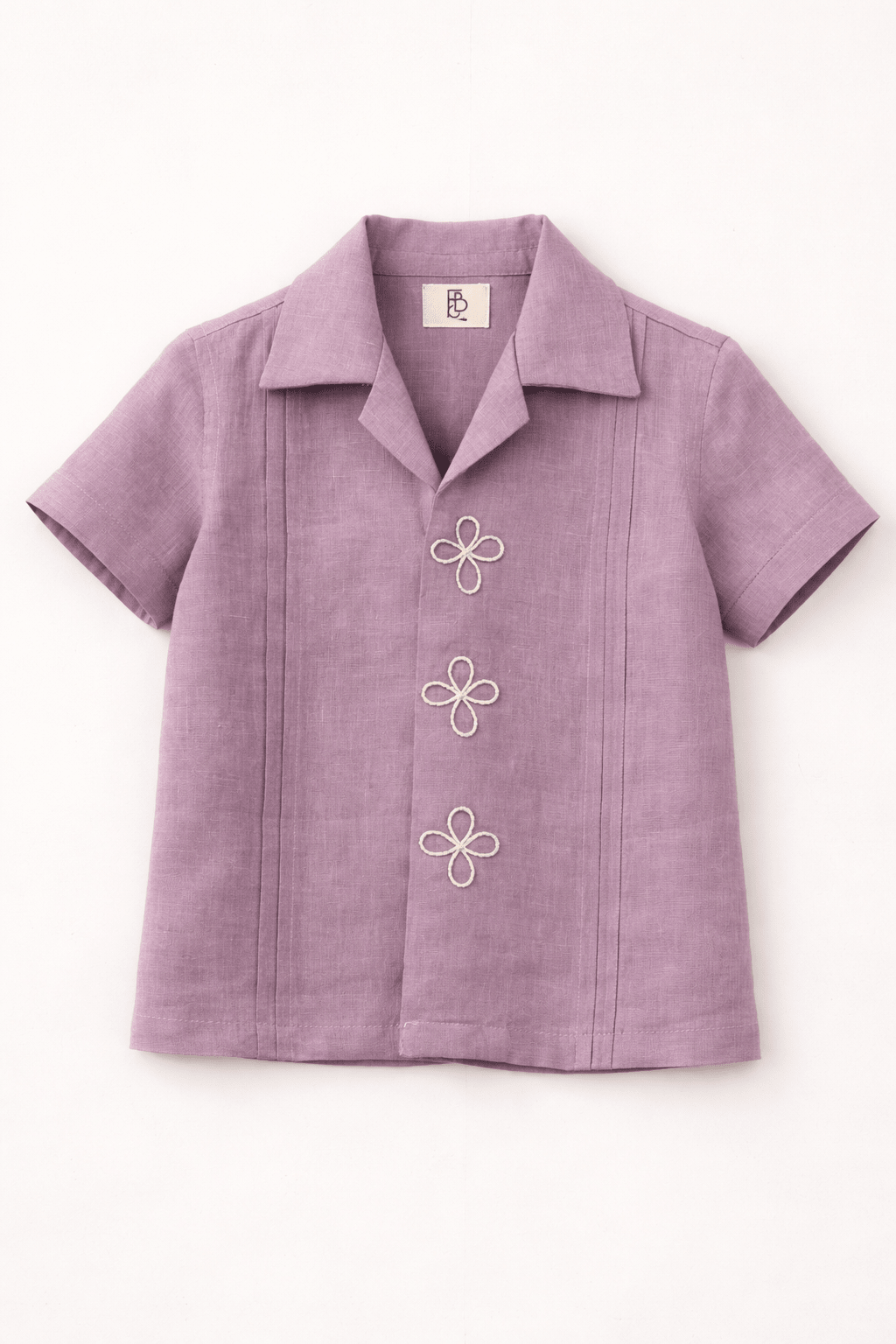 The Lilac Posy Handwork Premium Linen Coord Set - Funny Bones Clothings