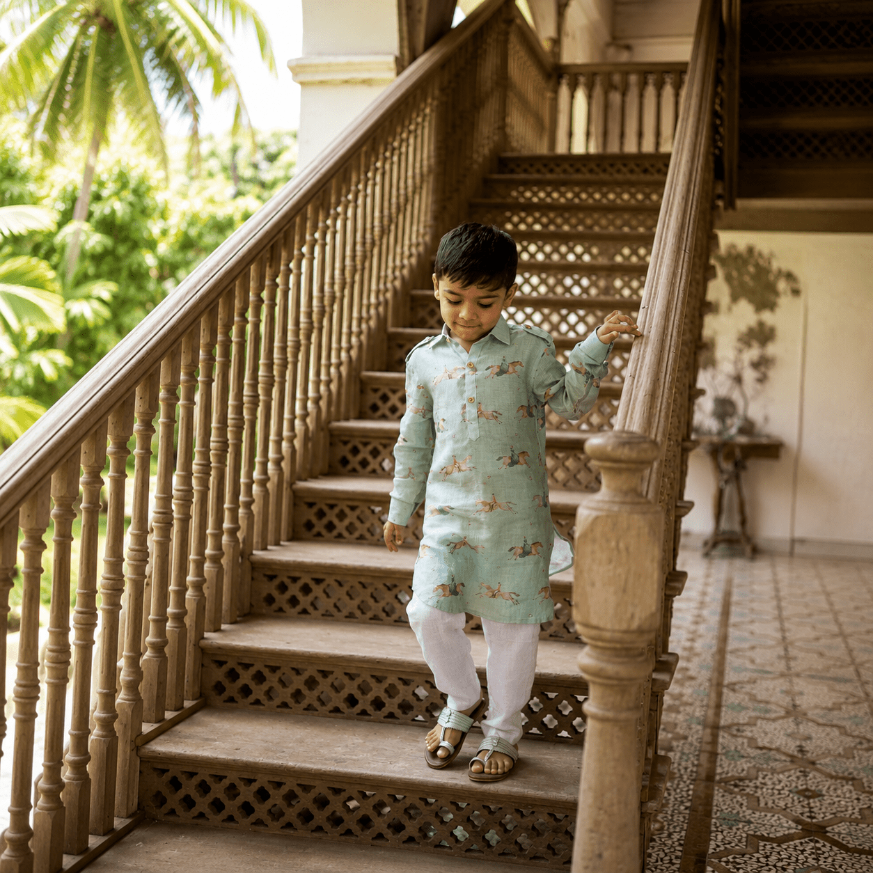 The Mare and Stallion Pure Linen Kurta Pajama Set - Funny Bones Clothings