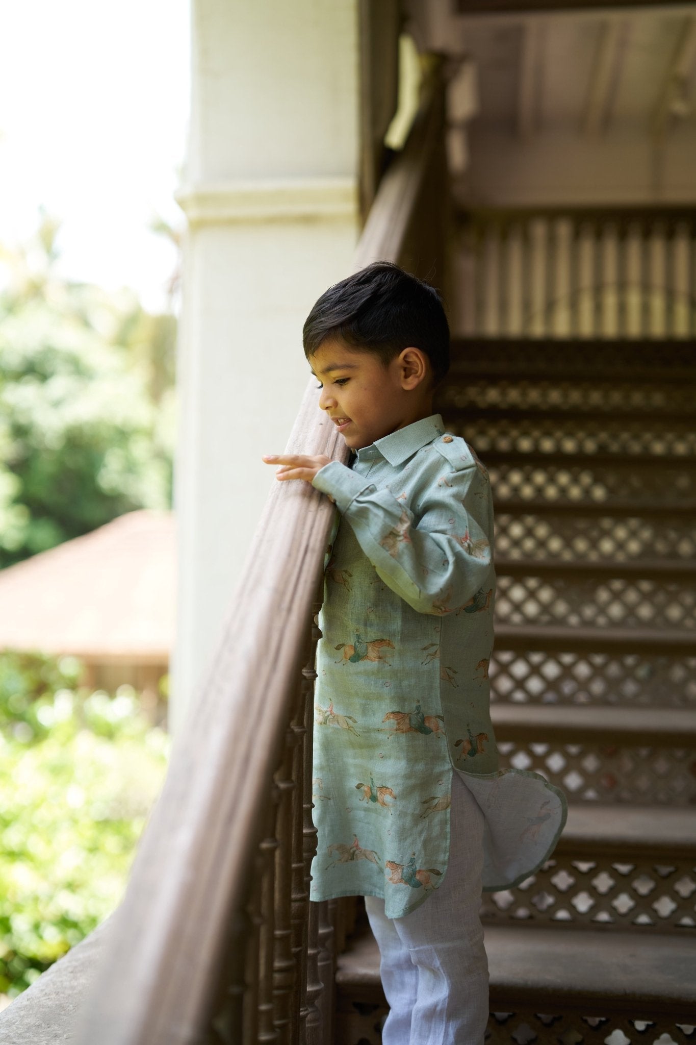 The Mare and Stallion Pure Linen Kurta Pajama Set - Funny Bones Clothings