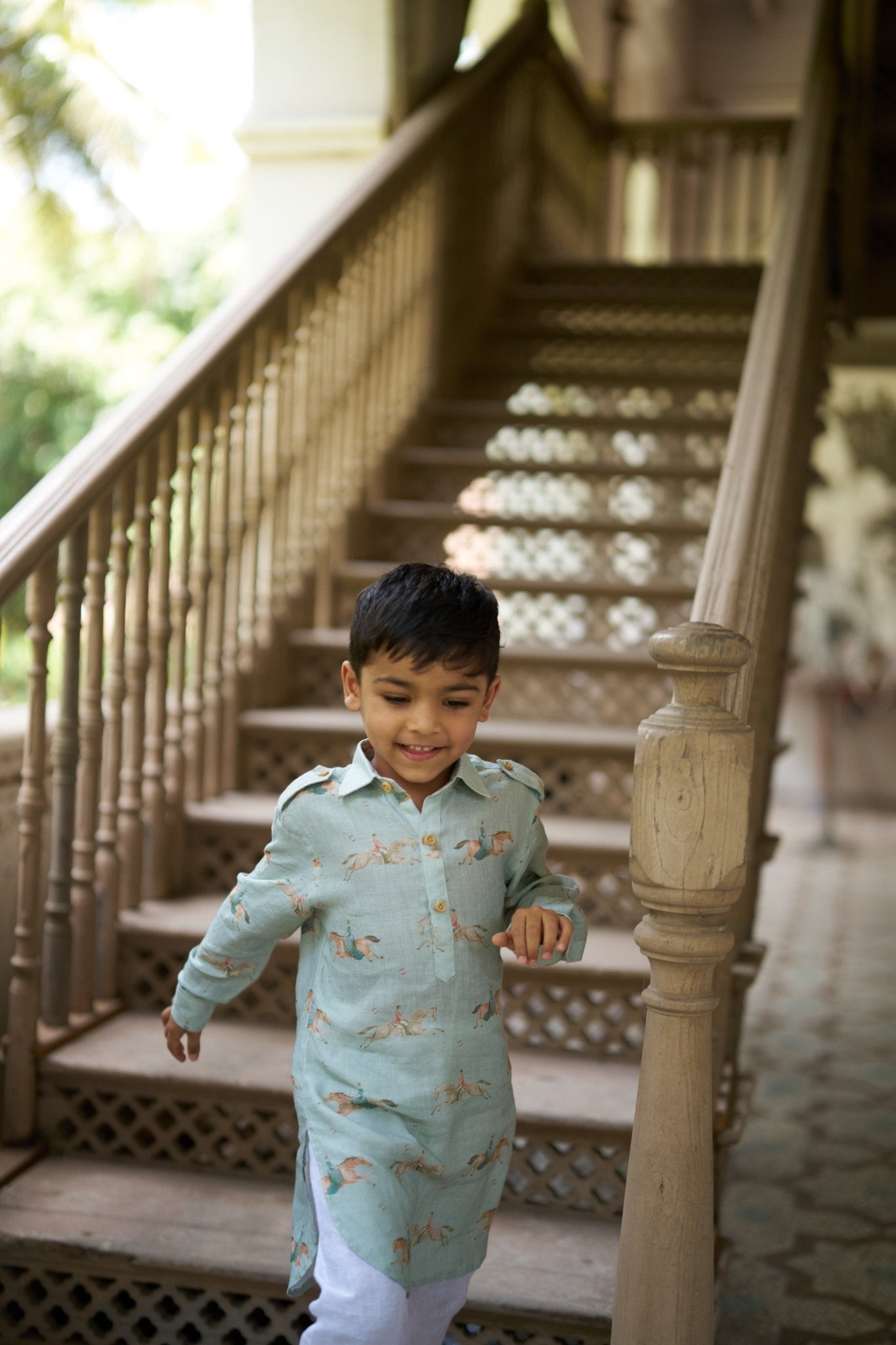 The Mare and Stallion Pure Linen Kurta Pajama Set - Funny Bones Clothings
