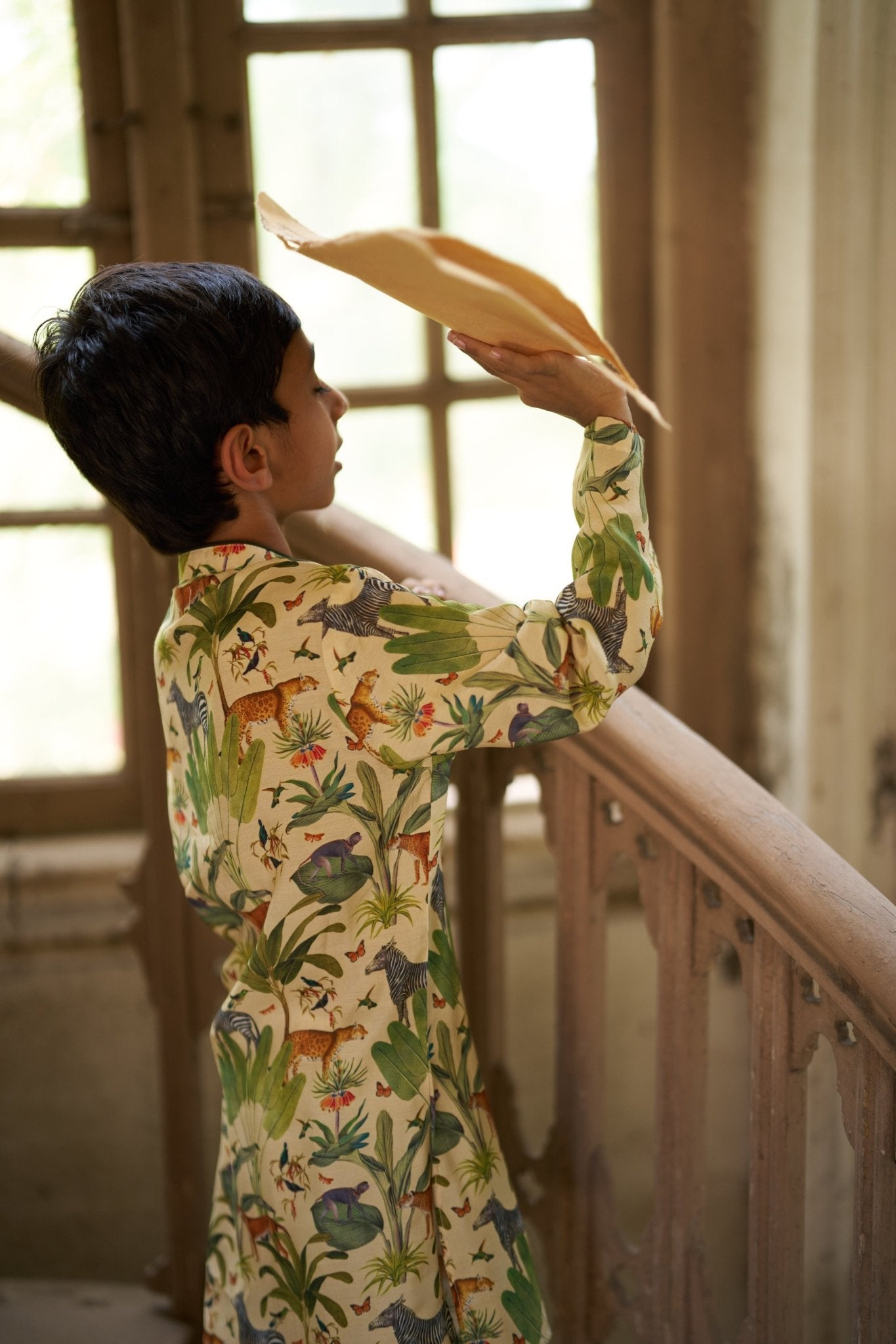 The Naturalist Pure Muslin Silk Kurta Pajama Set - Funny Bones Clothings