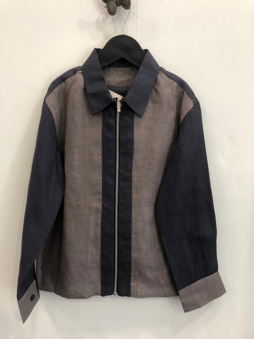The Riverstone Dual Shade Solid Premium Linen Coord Set - Funny Bones Clothings