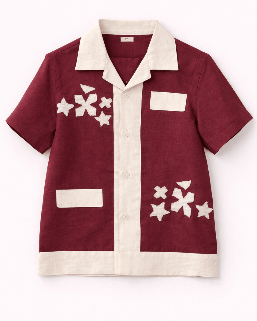 The Ruby Linen Cabana Premium Coord Set - Funny Bones Clothings