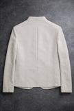The Space Themed Off White Colour Zipper Bomber Jacket with Black pants - Funny Bones Clothings
