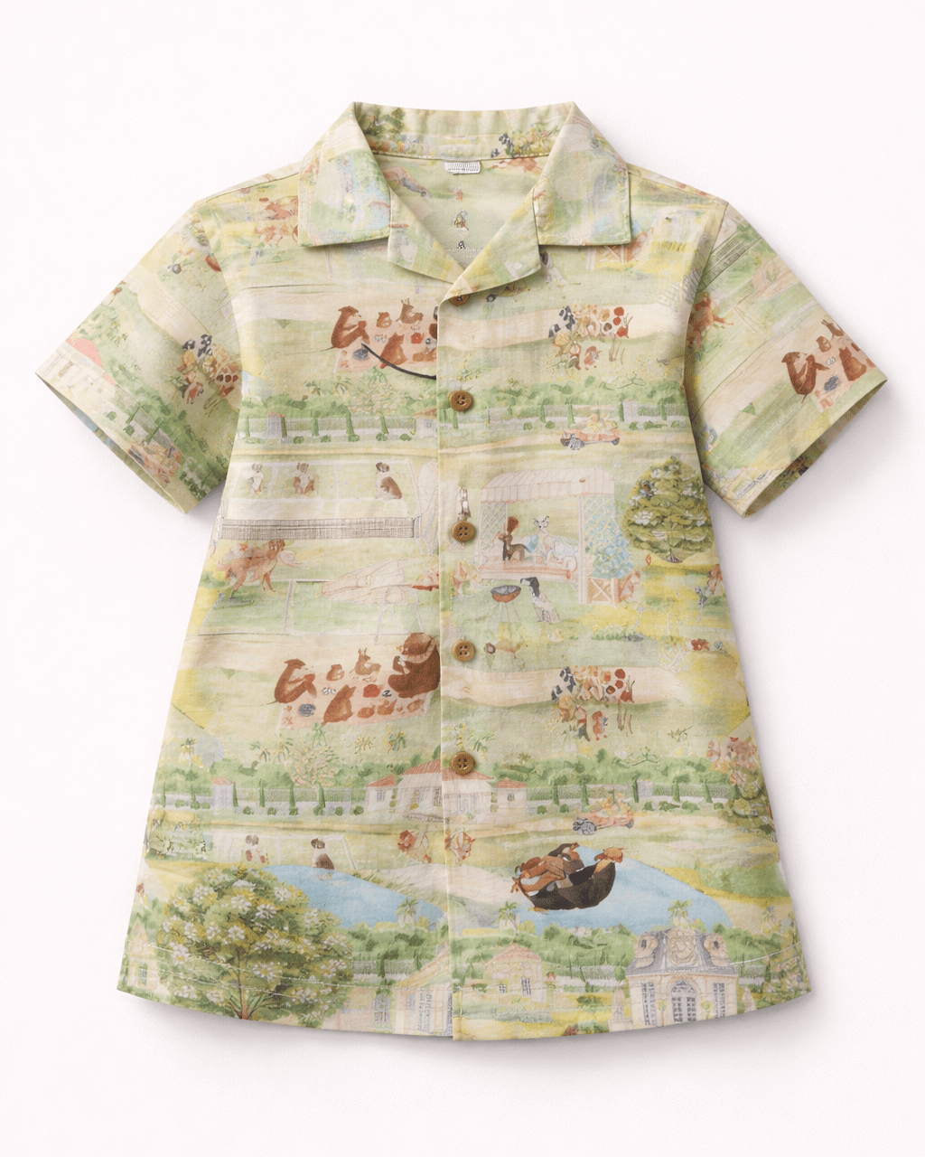 The Squirrel Picnic Print Premium Linen Coord Set - Funny Bones Clothings