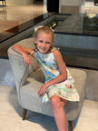 The Squirrel Picnic Print Premium Linen Dress - Funny Bones Clothings