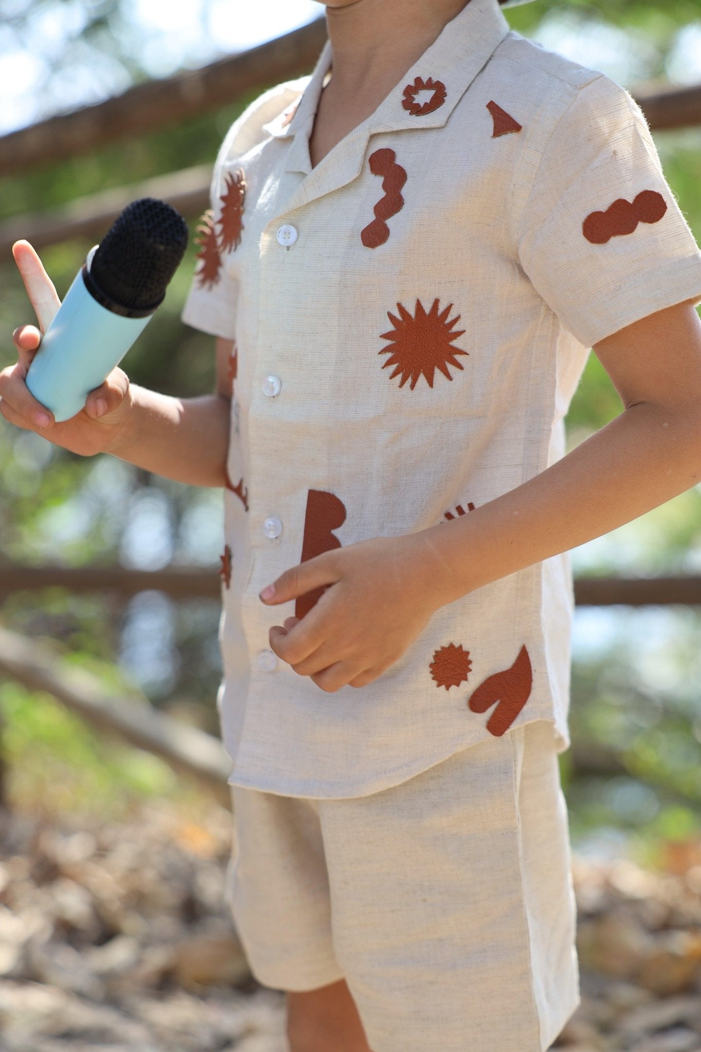 The Timeless Leather Artistry inspired Cotton Linen Coord Sets - Funny Bones Clothings
