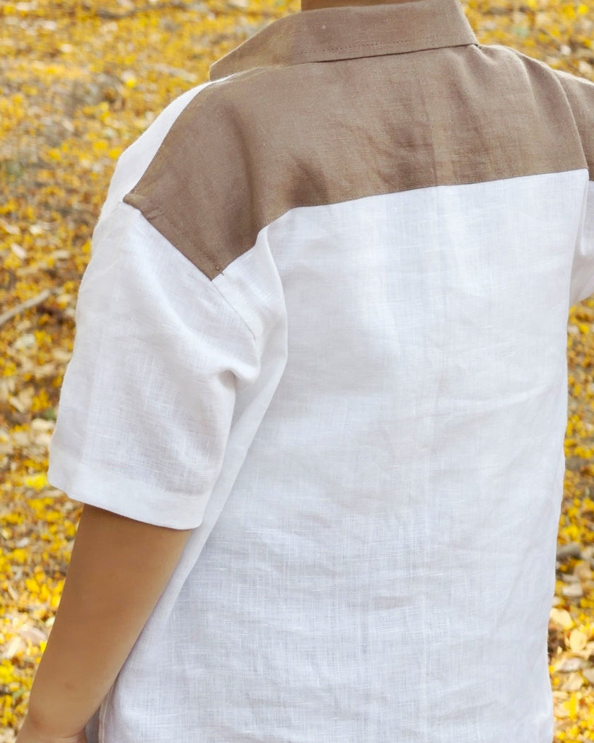 The Truffle & Tide Solid Premium Linen Coord Set - Funny Bones Clothings