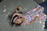 The Wild Emblem Print Pure Linen Dress - Funny Bones Clothings