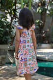 The Wild Emblem Print Pure Linen Dress - Funny Bones Clothings