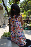 The Wild Emblem Print Pure Linen Dress - Funny Bones Clothings