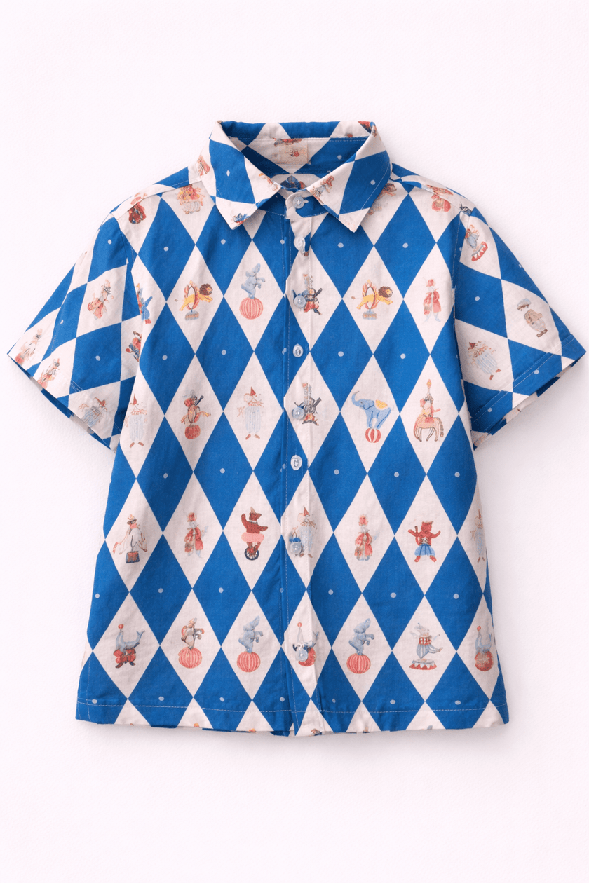 The Wonderfest Caravan Print Premium Linen Coord Set - Funny Bones Clothings