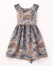 The Wonders Of Carnival Print Premium Linen Dress - Funny Bones Clothings