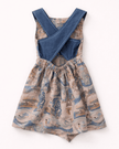 The Wonders Of Carnival Print Premium Linen Dress - Funny Bones Clothings