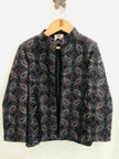 Threaded Blossom Embriodered Silk Open Jodhpuri Pure Cotton Kurta Pajama Set - Black - Funny Bones Clothings