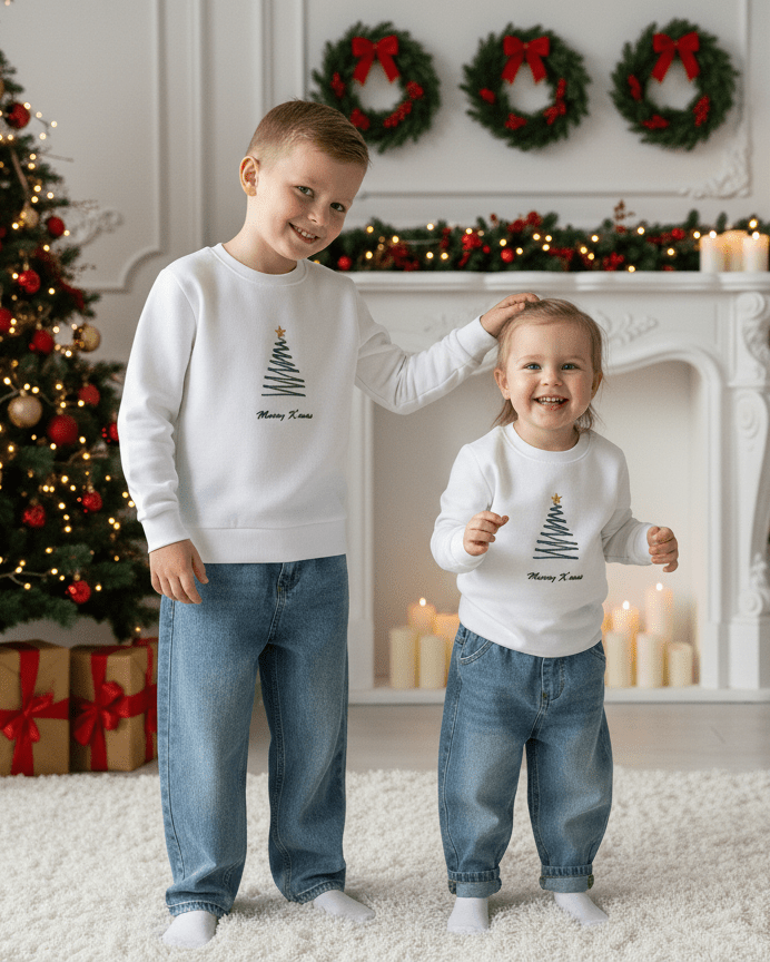 Threadwork Christmas Tree Cotton Winter's T -Shirt ( Limited Edition ) - Funny Bones Clothings