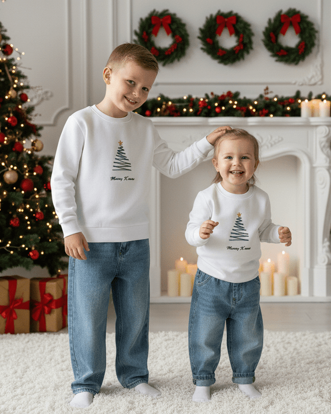 Threadwork Christmas Tree Cotton Winter's T -Shirt ( Limited Edition ) - Funny Bones Clothings