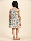 TopSkirt Styled Lion Print Pure Linen Dress - Funny Bones Clothings