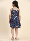 TopSkirt Styled Planet Print Pure Linen Dress - Funny Bones Clothings
