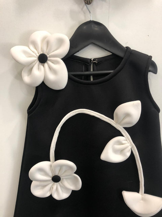 Twilight Petals Monochrome Onepiece - Funny Bones Clothings
