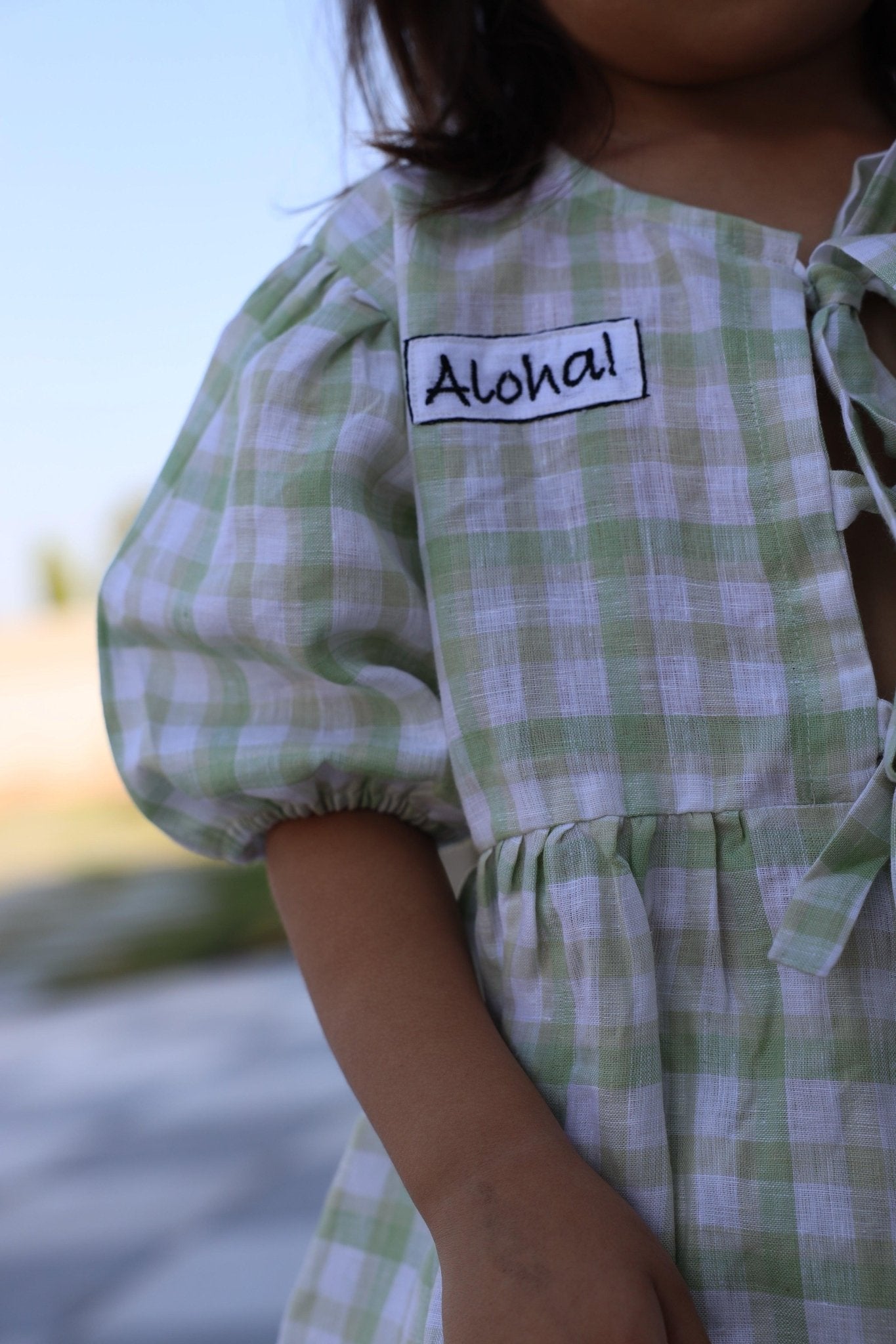 Verdant Checks Pure Linen Co-ord Set - Funny Bones Clothings