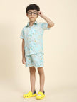 Waterlife Printed Pure Linen Premium Co-ords - Funny Bones Clothings