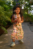 Wild EMblem Printed Pure Linen BLazer Dress - Funny Bones Clothings