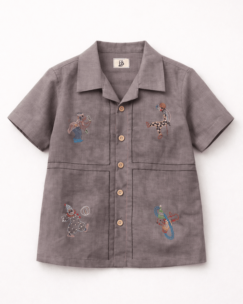 Windows Of Chatters Handwork Premium Linen Coord Set - Funny Bones Clothings