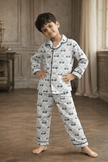 Wobbly Car Print Premium Italian Cotton Night Suit - Funny Bones Clothings